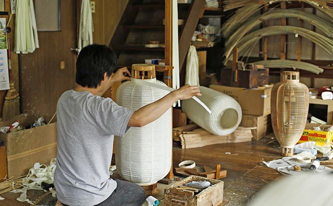 和紙　地張　弓張提灯 インテリア ちょうちん しょうめい 和雑貨 