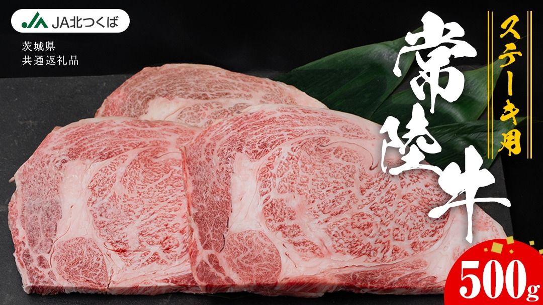 [ JA北つくば ] 常陸牛 ロース ステーキ用 500g ( 250g × 2枚 ) 茨城県共通返礼品 ブランド牛 銘柄牛 A5 A4 牛肉 牛 和牛 お肉 にく ステーキ 焼肉 バーベキュー ギフト 贈答 贈り物 茨城県共通返礼品 [AE038ci]