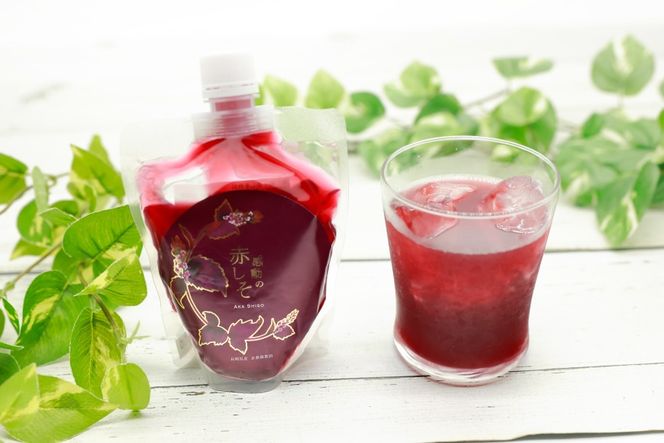 AJ306 感動の赤しそジュース パウチ 200ml 2P 感動の青しそジュース パウチ 200ml 2P [ しそジュース 紫蘇ジュース 赤しそ 青しそ 長崎県 島原市 ]