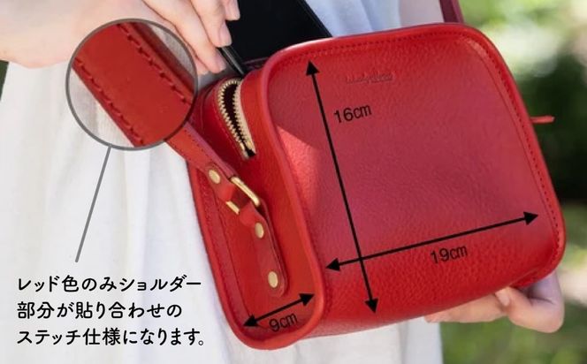 ラウンド ファスナー の ショルダー バッグ 《糸島》【LADIES&GENTLEMEN】 革製品 革鞄 カバン [ADK018] 柔らかくて使いやすい  休日を彩る可愛いショルダーバッグ