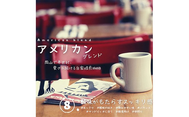 自家焙煎 コーヒー 1kg（500g×2袋）トーア特選ブレンド 1袋 アメリカンブレンド 1袋 トーアコーヒー商会 ブレンドコーヒー 焙煎 珈琲 飲料類 コーヒー豆 珈琲豆 コーヒー粉 1kg 