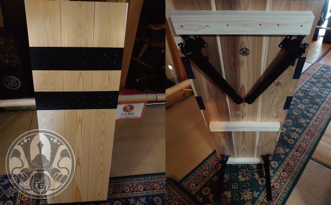 関ケ原戦国甲冑館オリジナル陣盾テーブル簡易版