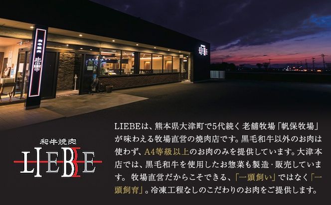 A5 A4 ランク 厳選 黒毛和牛 焼肉 2種盛り 300g 600g 900g《45日以内に出荷予定(土日祝除く)》熊本県 大津町 和牛焼肉LIEBE ステーキ 冷蔵 リーベ---so_cliebey2sy_45d_r7_15000_300g---