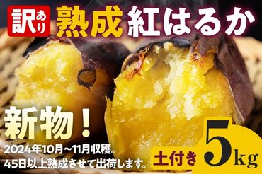 訳あり 熟成 紅はるか 5kg さつまいも 芋 サツマイモ 土付き サイズ色々 サイズ不揃い 九州産 焼き芋 やきいも 甘い デザート スイートポテト 生芋 おやつ デザート 野菜 いも【2024年12月以降順次発送】