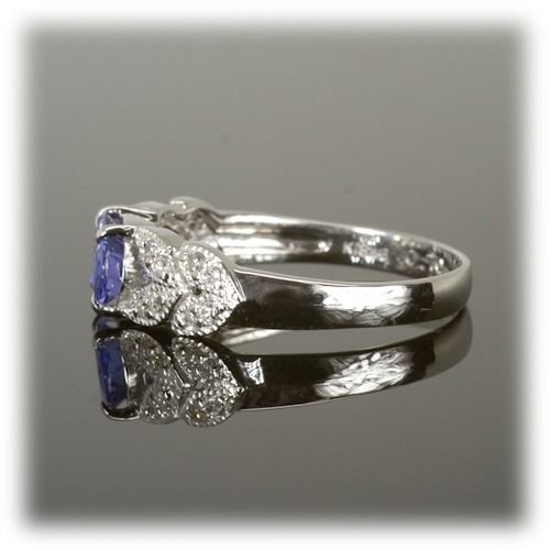 タンザナイト リング 0.7ct K10WG/K10YG (13387) 指輪 リング タンザナイト K10 ホワイトゴールド イエローゴールド ジュエリー アクセサリー ダイヤモンド 山梨県 甲斐市 BR-86