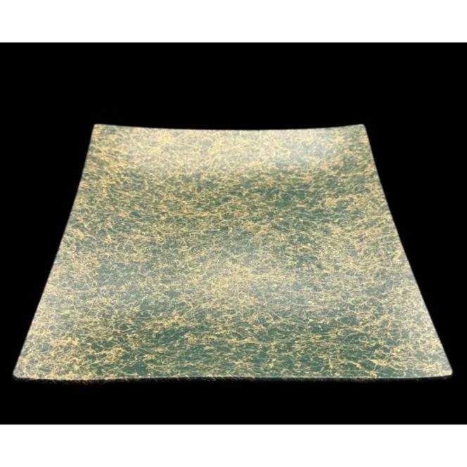 波スクエアプレート S 乱糸（マット仕上げ）草色［NF83］ 303446_CU90039VC02