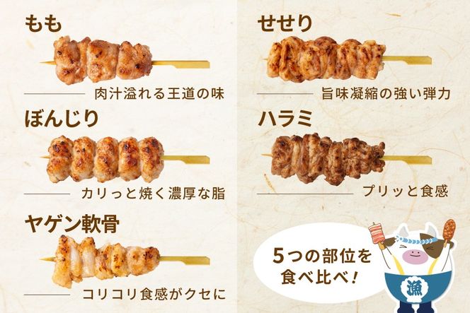 焼き鳥5種＋もも　合計108本セット【OT0000003】