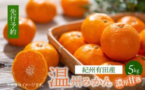 G7344_【2026年11月下旬より発送】紀州 有田産 濃厚甘熟 温州みかん 5kg (小粒サイズ)