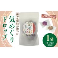 草漢堂の気巡りドロップ　1袋 ［103S15］ 草漢堂の気巡り ドロップ マイカイカ 薔薇の蕾 キジツ ダイダイの実 2種類 個包装 オリジナルドロップ 飴 和漢の飴 キャンディー おかし 草漢堂 お取り寄せ 愛知県 小牧市 送料無料
