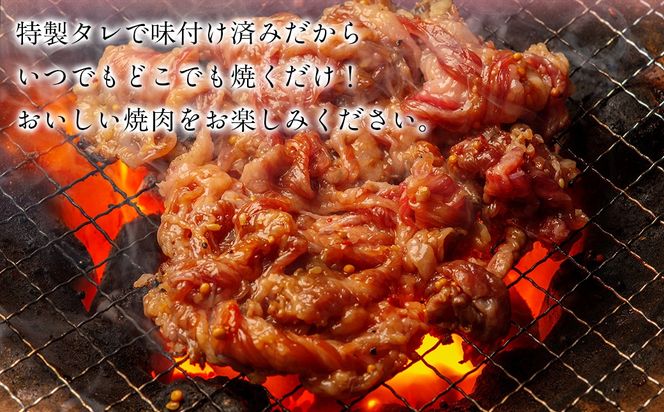 【12か月定期便】国産和牛味つき焼肉用 250g (250g×1)  MROBM008