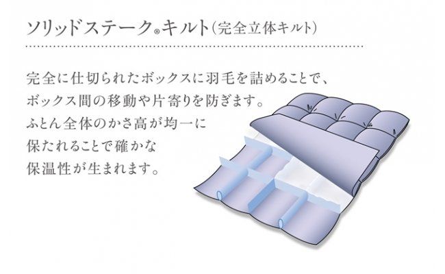 【nishikawa/西川】羽毛ふとん/ポーリッシュホワイトグースダウン90％/S【P195W】（滋賀県　近江八幡市）