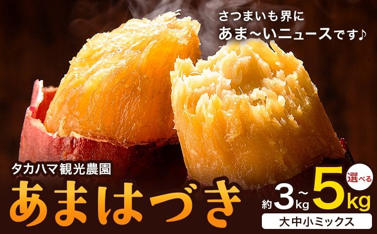タカハマ観光農園 の あまはづき 3kg 5kg タカハマ観光農園[9月下旬-12月末頃出荷]熊本県 大津町 さつまいも 芋 いも イモ あまはづき アマハヅキ 送料無料---so_tkhmamh_cf912_r7_7000_3kg---