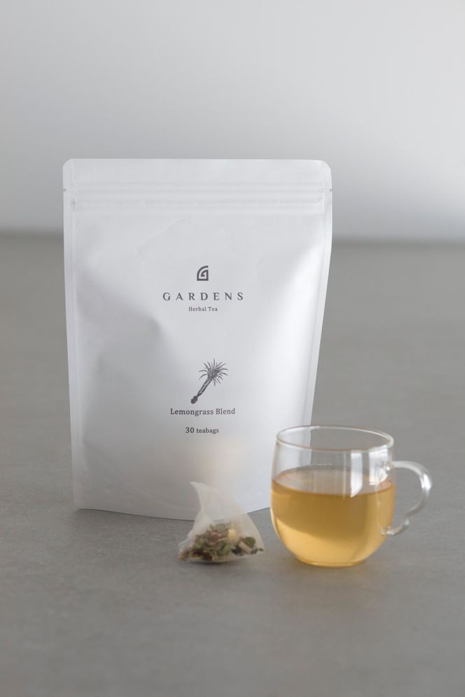 ハーブティー レモングラス ブレンド GARDENS 30包 60g ティーバッグ エルダーフラワー スペアミント ローズヒップ レモンバーベナ ハーブ ティー オリジナル 定番 セルフケア 自然素材 お茶 飲み物 飲料 ふるさと納税 静岡県 藤枝市
