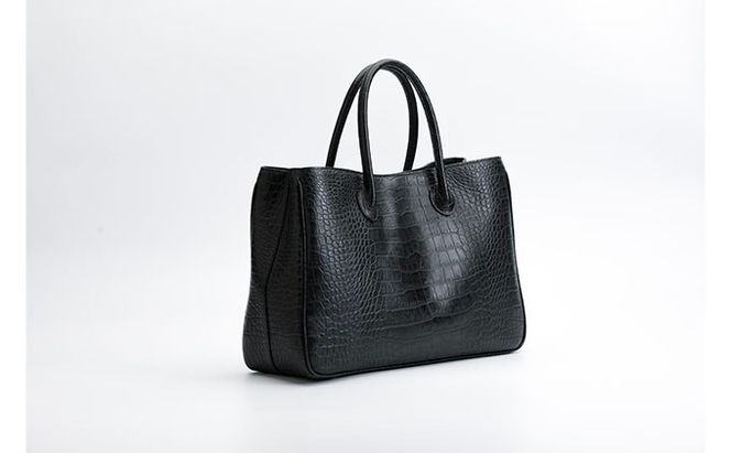 イタリアンクロコ　マザーズバッグ　日本製 ファッション かばん トートバッグ 手提げ ショルダーバッグ 牛革 