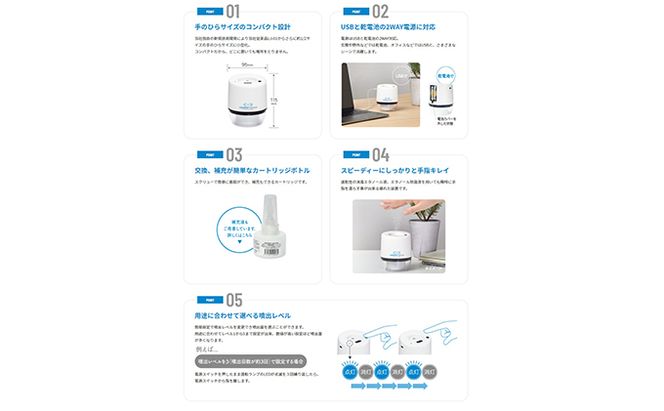 王寺町　アルコール除菌ディスペンサー、リキッドジェットミニ（雪丸） 雑貨 日用品 ウイルス対策 コロナ対策 感染症予防 玄関 受付 手軽 簡単 