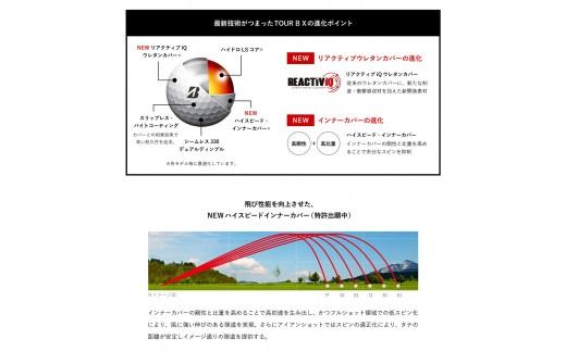 【2024年モデル】ゴルフボール TOUR B X ホワイト 9ダース ～ブリヂストン ツアービー～