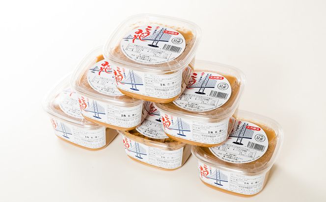 淡路島の保地味噌手造りこうじみそ 750g×6P　味噌