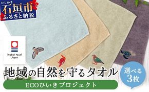 【4種のうちお好きな3枚をお届け!】　地域の自然を守るタオル 選べる3枚セット｜沖縄 石垣 今治 タオル ハンカチ 自然保護 オーガニック 草木染｜　KB-185-2