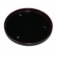 丸盆 30cm 溜 貝張 やまと梅 ［YG468］ 303446_CC466