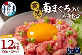 a14-112　南鮪入り 焼津 海の極 ネギトロ 小分け 計1.2kg 100g×12パック