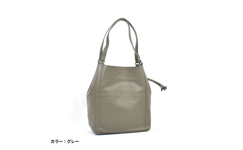 バッグ レディース本革バッグLサイズ 7M6-1012P(グレー)レザー 三重県 名張市 丸富商会 ハンドバッグ 本皮 牛革 国産 日本製 おしゃれ ギフト グレー トートバッグ ショルダー