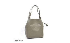 レディース本革バッグLサイズ 7M6-1012P（・グレー）