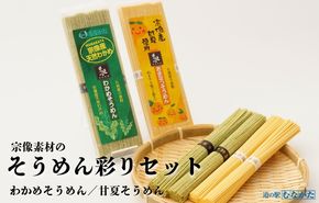 【道の駅むなかた】宗像素材の手延べそうめん彩りセット_HA1840
