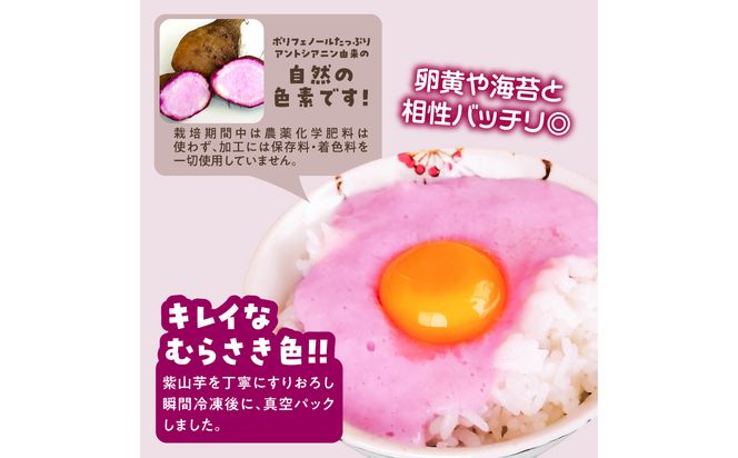 【K10030】紫山芋100％すりおろし 100g×6袋