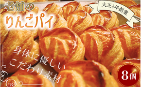 【予約受付】老舗のりんごパイ 8個セット / りんごパイ アップルパイ パイ りんご リンゴ 林檎 菓子 お菓子 焼き菓子 スイーツ 洋菓子 デザート 甘い 食後のデザート【ysn110-set-appl-8】 