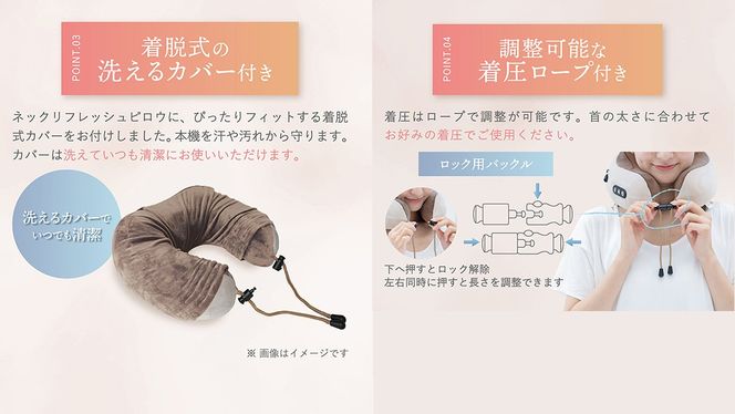 LINKA ネックリフレッシュピロウ リンカ LINKA マッサージ マッサージャー 肩こり リラックス 美容 健康 健康器具 美容機器[EV13-NT]