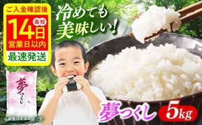【令和7年度産】福岡県産米 夢つくし 5kg 精米《築上町》【有限会社ファインリョーコク】[ABCO021]