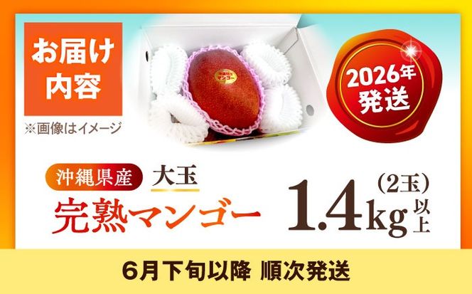 【最優秀賞受賞】沖縄県産 完熟マンゴー 大玉 2個入り マンゴー 沖縄 果物 フルーツ ギフト 沖縄市 / MAIFARM[BCAN006]