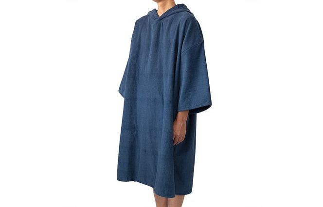 G2120 【スピード発送】泉州タオル サウナポンチョ（ネイビー）