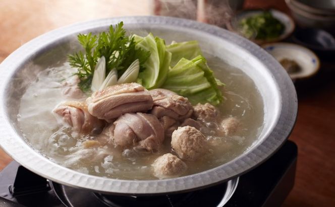 水炊き 鍋 福岡 華味鳥 水炊きセットN 2～3人前 鍋物 鍋料理 夕飯 晩御飯 食品 食べ物 グルメ 集まり ブランド鶏 ちゃんぽん麺付き 濃厚スープ 