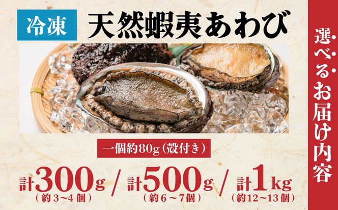 ＜個包装で食べやすい！＞ 天然 蝦夷あわび 計300g～1kg | 北海道 あわび 高級 冷凍 冷凍あわび 海鮮 天然 アワビ 鮑 刺身 awabi 小分け 個包装 大容量 北海道 登別市 ギフト