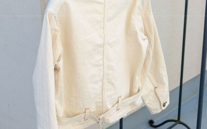エンジニア ジャケット AF-369 VANILLA KIBATA engineer jacket 糸島市 / atelier FLOAT 生成り Vネック[AAF007]