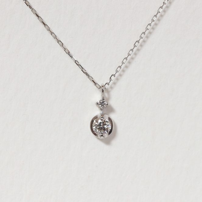 プラチナ 0.10ct ダイヤモンドペンダント　BQ-216