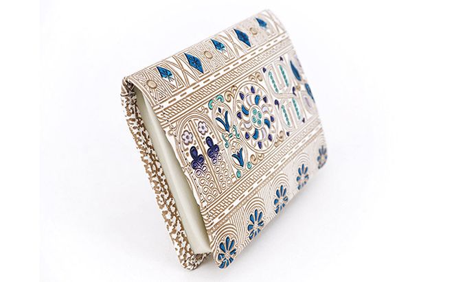 【文庫屋大関】箱まち小銭入れ　アポロン＜ブルー＞【皮革工芸品】 ファッション小物 財布 民芸品 