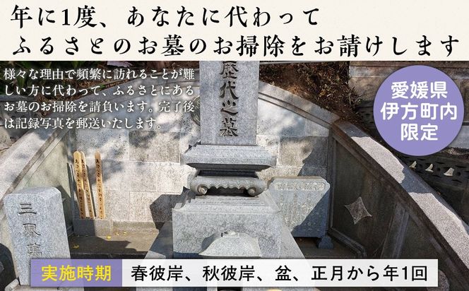 お墓の掃除代行サービス 年1回コース IKTAA001 