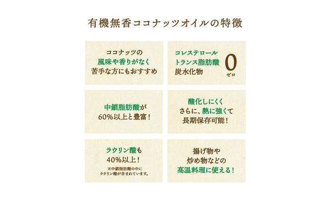 無香ココナッツオイル500ml×6本入り 【kw0090-0019】