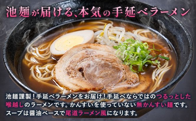手延べラーメン 選べる 5食セット 12食セット (スープ付き) 長期保存可 池田製麺所《30日以内に出荷予定(土日祝除く)》岡山県 矢掛町 ラーメン 手延べ 乾麺 無かんすい麺 醤油味 尾道ラーメン風 送料無料---ofn_ikdtrm_30d_25_8500_5---
