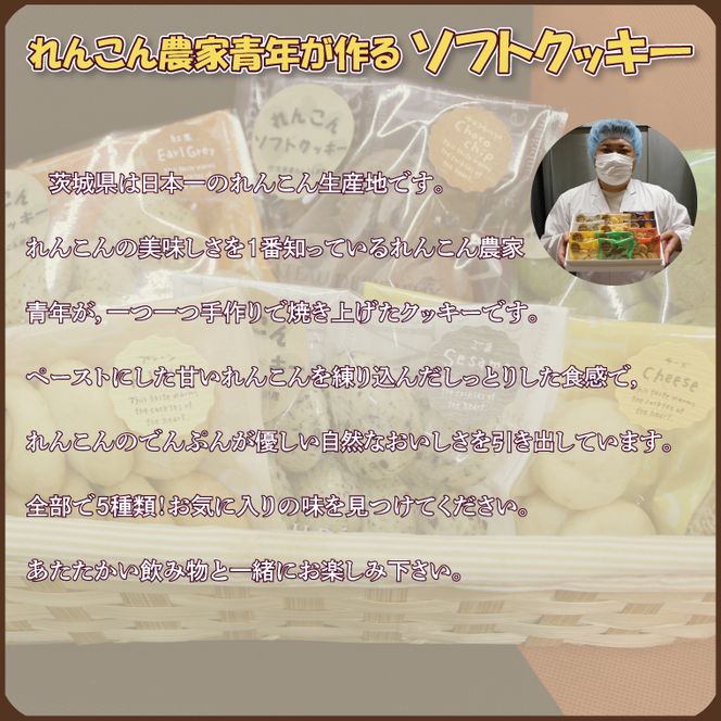 DV-3　れんこん農家青年が作る★ソフトクッキー★