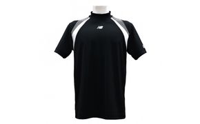 【3Lサイズ】ニューバランスゴルフ ウェア 半袖 モックネックシャツ メンズ UVカット ブラック 012-6166002 172111_DM001VC04