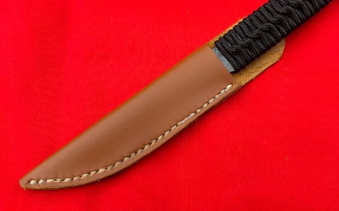 【職人技の極み】ペーパーナイフ 110mm 革ケース付き / アウトドア キャンプ 釣り / 南島原市 / 重光刃物鍛造工場[SEJ027]