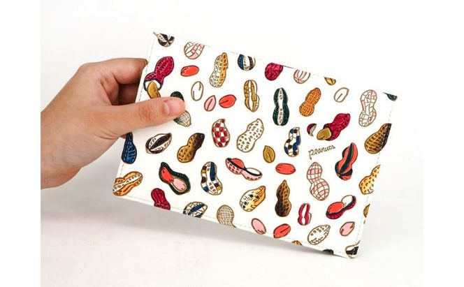 【文庫屋大関】パーソナルホルダー　ピーナッツ【皮革工芸品】 民芸品 雑貨 牛革 ポップ カラフル ピーナッツ柄 