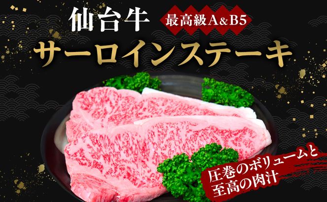【Aランク＆B 5ランク】仙台牛ステーキ 600g（約300g×2枚）～圧巻のボリュームと至高の肉汁～【特産品 宮城県産  仙台牛 国産牛 サーロイン  ステーキ 霜降り  厳選 ごちそう 記念日 ギフト お歳暮 お中元 定番 安心安全 品質保証 リピート ランキング】 041009_JE004