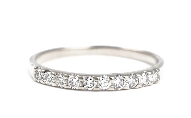 ピンキー　エタニティリング　0.18CT　Ｒ3996DI-P　プラチナ　【サイズ：1号～9号（0.5号刻み対応可）】ピンキーリング 指輪 リング ダイヤ ダイヤモンド 宝石 ジュエリー 贈り物 ギフト プレゼント