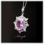 クンツァイト ペンダント 5.0ct Pt900（22090） (BR-105)