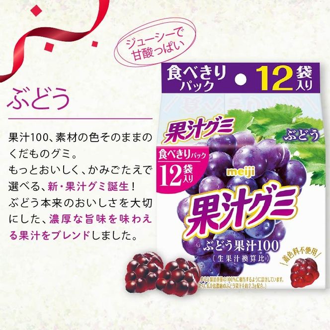 明治 果汁グミ スマートパック ぶどう ＆ マスカット 163ｇ × 各5個 グミ 葡萄 ブドウ お菓子 おやつ フルーツ 果物 果汁 詰め合わせ 詰合せ セット まとめ買い 静岡県 藤枝市