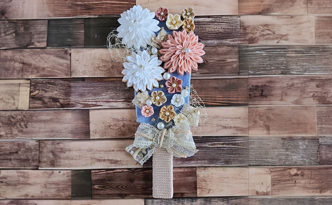 羽子板 つまみ細工 伝統工芸 手作り  羽子板飾り 和風 アンティーク風 上品 華やか お正月 お祝い 贈り物 新年 縁起物 受注生産 つまみ細工工房ちより。 送料無料 岐阜県 安八町